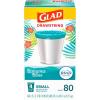 imageGlad Small Drawstring Trash Bags with Clorox 4 Gal Lemon Fresh Bleach 80 Ct Package May VaryBahama Bliss