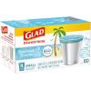 imageGlad Small Drawstring Trash Bags with Clorox 4 Gal Lemon Fresh Bleach 80 Ct Package May VaryBeachside Breeze