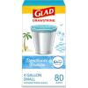 imageGlad Small Drawstring Trash Bags with Clorox 4 Gal Lemon Fresh Bleach 80 Ct Package May VaryBeachside Breeze