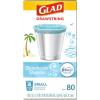 imageGlad Small Drawstring Trash Bags with Clorox 4 Gal Lemon Fresh Bleach 80 Ct Package May VaryBeachside Breeze