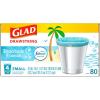 imageGlad Small Drawstring Trash Bags with Clorox 4 Gal Lemon Fresh Bleach 80 Ct Package May VaryBeachside Breeze