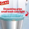 imageGlad Small Drawstring Trash Bags with Clorox 4 Gal Lemon Fresh Bleach 80 Ct Package May VaryBeachside Breeze