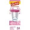 imageGlad Small Drawstring Trash Bags with Clorox 4 Gal Lemon Fresh Bleach 80 Ct Package May VaryCherry Blossom