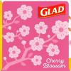 imageGlad Small Drawstring Trash Bags with Clorox 4 Gal Lemon Fresh Bleach 80 Ct Package May VaryCherry Blossom