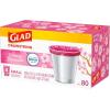 imageGlad Small Drawstring Trash Bags with Clorox 4 Gal Lemon Fresh Bleach 80 Ct Package May VaryCherry Blossom