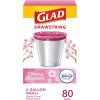 imageGlad Small Drawstring Trash Bags with Clorox 4 Gal Lemon Fresh Bleach 80 Ct Package May VaryCherry Blossom