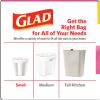 imageGlad Small Drawstring Trash Bags with Clorox 4 Gal Lemon Fresh Bleach 80 Ct Package May VaryCherry Blossom