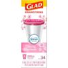 imageGlad Small Drawstring Trash Bags with Clorox 4 Gal Lemon Fresh Bleach 80 Ct Package May VaryCherry Blossom