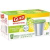 imageGlad Small Drawstring Trash Bags with Clorox 4 Gal Lemon Fresh Bleach 80 Ct Package May VaryLemon