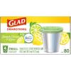 imageGlad Small Drawstring Trash Bags with Clorox 4 Gal Lemon Fresh Bleach 80 Ct Package May VaryLemon