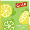 imageGlad Small Drawstring Trash Bags with Clorox 4 Gal Lemon Fresh Bleach 80 Ct Package May VaryLemon