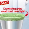 imageGlad Small Drawstring Trash Bags with Clorox 4 Gal Lemon Fresh Bleach 80 Ct Package May VaryLemon