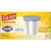 imageGlad Small Drawstring Trash Bags with Clorox 4 Gal Lemon Fresh Bleach 80 Ct Package May VaryLemon Fresh Bleach