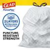 imageGlad Stainless Steel Step Trash Can with Clorox Odor Protection Metal Garbage Bin 13 Gallon ampamp Glad Tall Kitchen Drawstring Trash Bags Odorshield 13 Gallon White Febreze Fresh Clean 110 Count BundleFebreze Fresh Clean