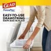 imageGlad Stainless Steel Step Trash Can with Clorox Odor Protection Metal Garbage Bin 13 Gallon ampamp Glad Tall Kitchen Drawstring Trash Bags Odorshield 13 Gallon White Febreze Fresh Clean 110 Count BundleFebreze Fresh Clean