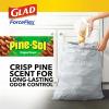 imageGlad Stainless Steel Step Trash Can with Clorox Odor Protection Metal Garbage Bin 13 Gallon ampamp Glad Tall Kitchen Drawstring Trash Bags Odorshield 13 Gallon White Febreze Fresh Clean 110 Count BundlePineSol