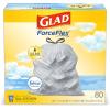 imageGlad Stainless Steel Step Trash Can with Clorox Odor Protection Metal Garbage Bin 13 Gallon ampamp Glad Tall Kitchen Drawstring Trash Bags Odorshield 13 Gallon White Febreze Fresh Clean 110 Count BundleFebreze Fresh Clean