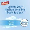 imageGlad Stainless Steel Step Trash Can with Clorox Odor Protection Metal Garbage Bin 13 Gallon ampamp Glad Tall Kitchen Drawstring Trash Bags Odorshield 13 Gallon White Febreze Fresh Clean 110 Count BundleFebreze Fresh Clean