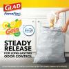 imageGlad Stainless Steel Step Trash Can with Clorox Odor Protection Metal Garbage Bin 13 Gallon ampamp Glad Tall Kitchen Drawstring Trash Bags Odorshield 13 Gallon White Febreze Fresh Clean 110 Count BundleGain Lemon Zest