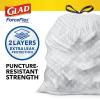 imageGlad Stainless Steel Step Trash Can with Clorox Odor Protection Metal Garbage Bin 13 Gallon ampamp Glad Tall Kitchen Drawstring Trash Bags Odorshield 13 Gallon White Febreze Fresh Clean 110 Count BundleFebreze Fresh Clean