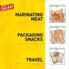 imageGlad Zipper Food Storage Plastic Bags  Sandwich  100 Count Pack of 6100 Count pack of 6