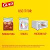 imageGlad Zipper Freezer Storage Plastic Bags Quart 56 Count Packaging May VaryMulticolor