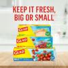 imageGlad Zipper Freezer Storage Plastic Bags Quart 56 Count Packaging May VaryMulticolor