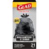 imageGlad ForceFlex Heavy Duty Large Drawstring Trash Bags Hold 80 lb 30 Gal 50 Ct Package May VaryUnscented