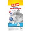 imageGlad ForceFlex MaxStrength Kitchen Drawstring Trash Bags 20 Gal Fresh Clean 80 Ct Pack May Vary13 Gallon Febreze Fresh Clean