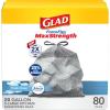 imageGlad ForceFlex MaxStrength Kitchen Drawstring Trash Bags 20 Gal Fresh Clean 80 Ct Pack May VaryFresh Clean