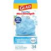 imageGlad ForceFlex MaxStrength with Clorox Trash Bags 13 Gal Mountain Air 90 Ct Pack May Vary34 Count Pack of 1