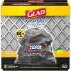imageGlad Large Trash Bags ForceFlex with Clorox 30 Gal Mountain Air 50 Ct Package May VaryLemon
