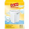imageGlad Medium Drawstring Trash Bags with Clorox 8 Gal Lemon Fresh Bleach 80 Ct Package May VaryFebreze Fresh Clean