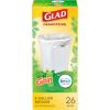 imageGlad Medium Drawstring Trash Bags with Clorox 8 Gal Lemon Fresh Bleach 80 Ct Package May VaryGain Original
