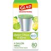 imageGlad Small Drawstring Trash Bags with Clorox 4 Gal Lemon Fresh Bleach 80 Ct Package May VaryLemon