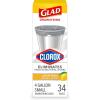 imageGlad Small Drawstring Trash Bags with Clorox 4 Gal Lemon Fresh Bleach 80 Ct Package May VaryLemon Fresh Bleach