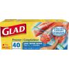 imageGlad Zipper Freezer Storage Plastic Bags Quart 56 Count Packaging May VaryClearclear