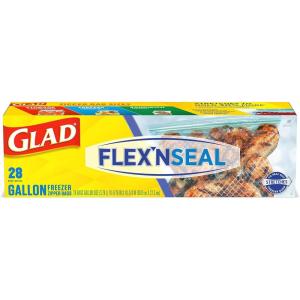imageGladFlexN Seal Freezer Storage Plastic Bags Quart 35 Count Pack of 4 Package May Vary28 Count Pack of 4