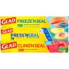 imageGlad Plastic Food Wrap Variety Pack  PressN Seal 70 Square Foot FreezeN Seal 150 Square Foot ClingN Seal 200 Sq Ft Roll Pack of 3 Packaging May Vary