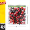 imageGlad Zipper Food Storage Plastic Bags  Quart  50 Count Pack of 4
