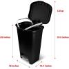 imageGlad 20 Gallon Trash Can Black Plastic Kitchen Waste Bin with Odor Protection of Lid ampamp Glad ForceFlex MaxStrength XL Kitchen Trash Bags 20 Gallon Fresh Clean 80 Count Bundle20 Gallon Febreze Fresh Clean
