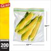 imageGlad Zipper Food Storage Plastic Bags  Gallon Size  50 Count Pack of 4 Package May Vary