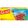 imageGlad Zipper Food Storage Plastic Bags Quart 50 Count Package May Vary