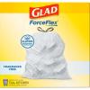 image:imageGlad ForceFlex Tall Kitchen Drawstring Trash Bags 13 Gal Fragrance Free 140 Ct Package May Vary